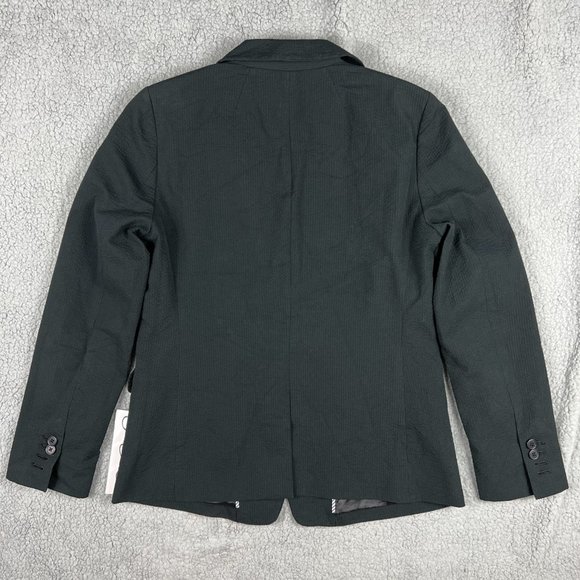 J Crew Blazer Women 6 Small Black Parke Jacket Textured Sport Coat Suit Casual 2 - Picture 2 of 11